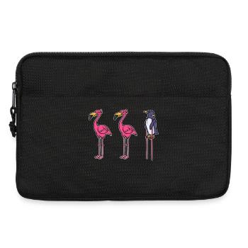 Drôle d’animal Pingouin Oiseau de mer Zoo Oiseau - Sacoche pour ordinateur portable 13 pouces - noir - Devant