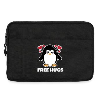 Seevogel Herz Tier Antarktis Süß Pinguin Statement - Laptoptasche 13" - Schwarz - Vorne