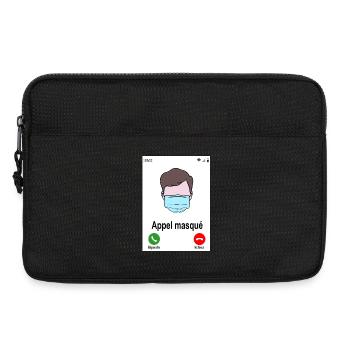 Appel masqué - Sacoche pour ordinateur portable 13 pouces - noir - Devant