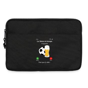 La 3ème mi-temps m'appelle - Sacoche pour ordinateur portable 13 pouces - noir - Devant