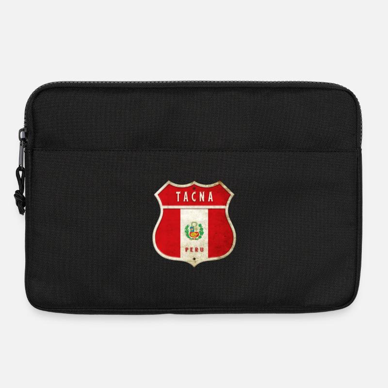 Tacna Peru Wappen Flaggen Design - Laptoptasche 13" - Schwarz