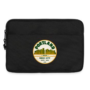 Insigne vintage de Portland Rose City - Sacoche pour ordinateur portable 13 pouces - noir - Devant