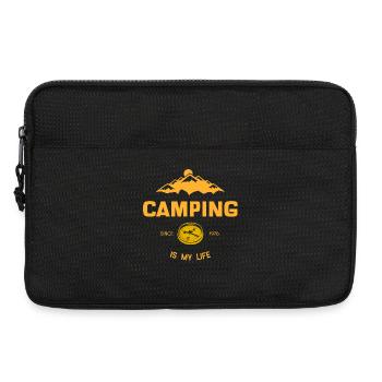Camping is my life - Laptop bag 13" - black - Front