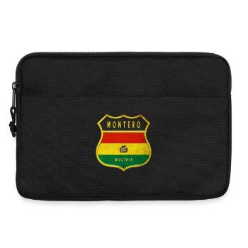 Montero Bolivia coat of arms design - Laptop bag 13" - black - Front