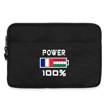 Ungarn und Frankreich Power 100% - Laptoptasche 13" - Schwarz - Vorne