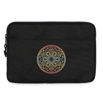 Mandala - Laptoptasche 13" - Schwarz - Vorne