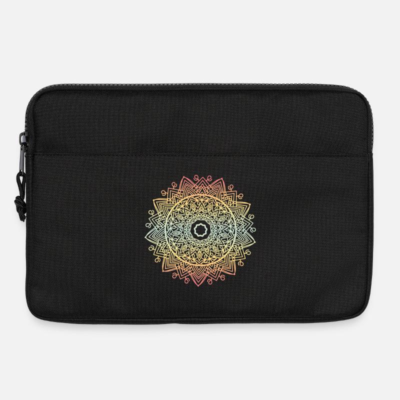 Mandala - Laptoptasche 13" - Schwarz