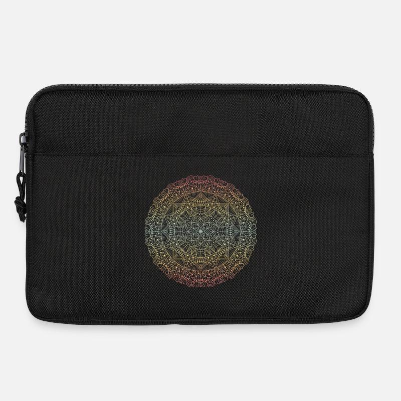 Mandala - Laptoptasche 13" - Schwarz