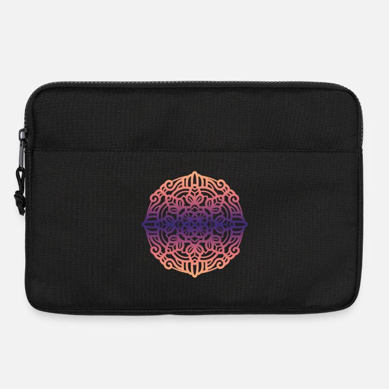 Mandala - Laptoptasche 13" - Schwarz