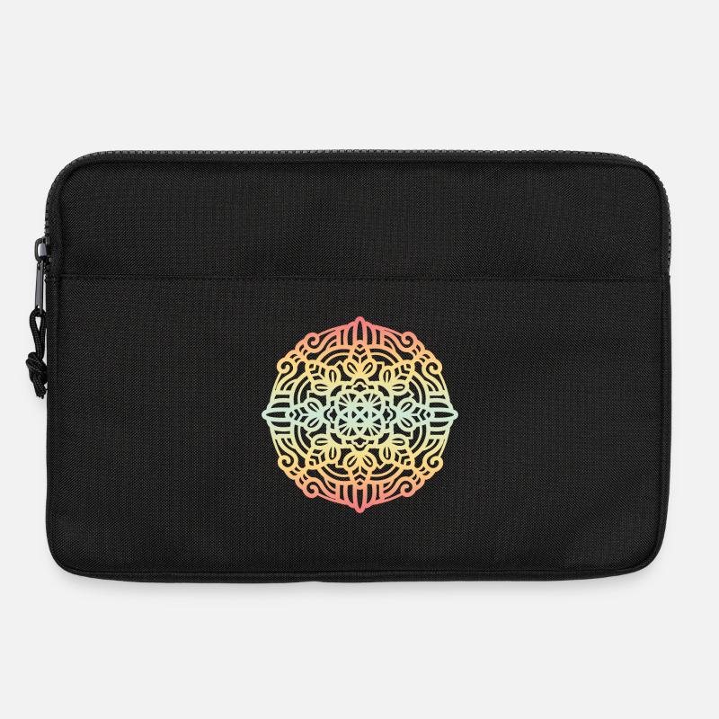 Mandala - Laptoptasche 13" - Schwarz