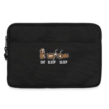 Relax Sleeping Sloth Saying Jungle Mammal - Laptop bag 13" - black - Front