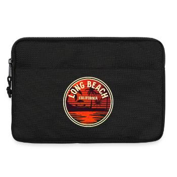 Long Beach Kalifornien Sonnenuntergang Badge - Laptoptasche 13" - Schwarz - Vorne