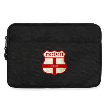 Armoiries de Stockport, Angleterre - Sacoche pour ordinateur portable 13 pouces - noir - Devant