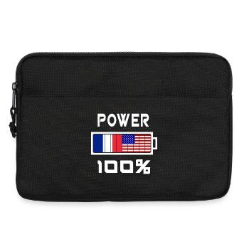 Die USA und Frankreich betreiben 100% - Laptoptasche 13" - Schwarz - Vorne