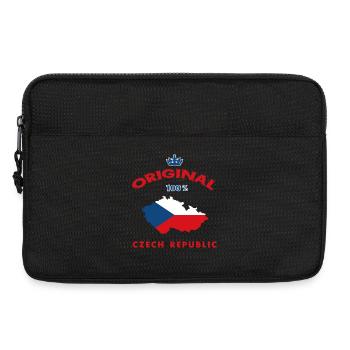 Tschechien Original 100% Flaggen Design - Laptoptasche 13" - Schwarz - Vorne