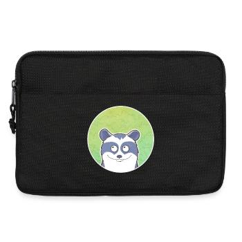 Waschbär - Laptoptasche 13" - Schwarz - Vorne