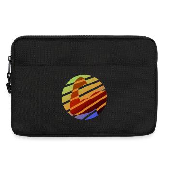 Invincible - Muscles - strong - colorful - Laptop bag 13" - black - Front
