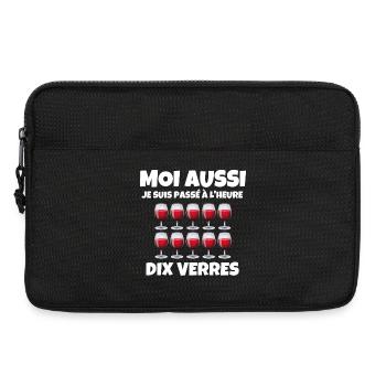 heure d'hiver - Sacoche pour ordinateur portable 13 pouces - noir - Devant
