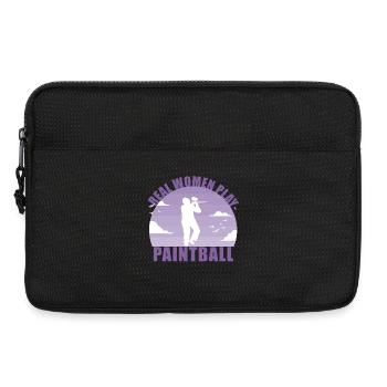 Paintball Paintballer Gotcha Girl Cadeau - Sacoche pour ordinateur portable 13 pouces - noir - Devant