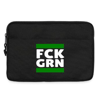 Gegen die Grünen - Laptoptasche 13" - Schwarz - Vorne