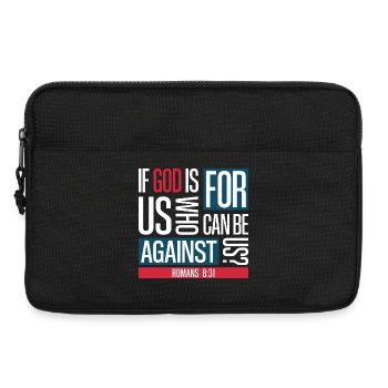 God for us (dark) - Laptop bag 13" - black - Front