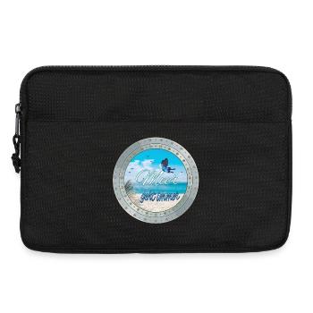 Meer geht immer – Strandlook - Laptoptasche 13" - Schwarz - Vorne