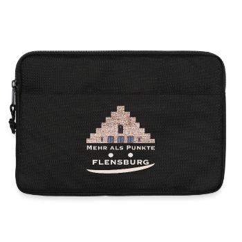 Flensburg Nordertor - Mehr als Punkte - Laptoptasche 13" - Schwarz - Vorne