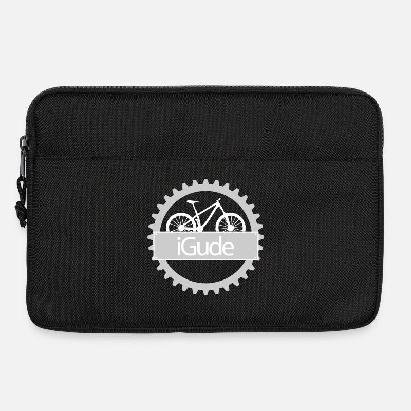 iGude Zahnrad MTB hell - Laptoptasche 13" - Schwarz