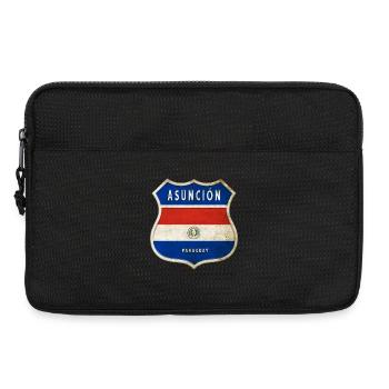 Asuncion Paraguay coat of arms flag design - Laptop bag 13" - black - Front