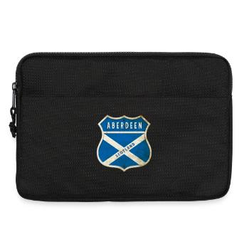 Aberdeen Scotland coat of arms flag design - Laptop bag 13" - black - Front