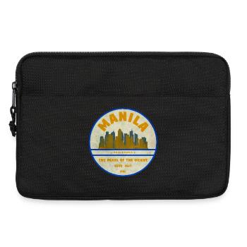 Manila Skyline – Perle des Orients - Laptoptasche 13" - Schwarz - Vorne