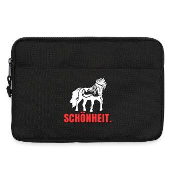 Cool Islandpferde Statement Spruch Isländer Pferde - Laptoptasche 13" - Schwarz - Vorne