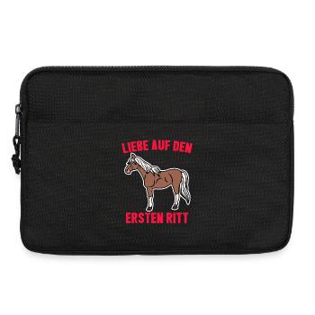 Cool Pferde Reiten Statement Islandpferde Ross - Laptoptasche 13" - Schwarz - Vorne