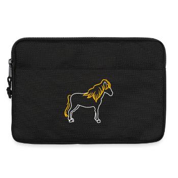 Chevaux Etalon islandais Arabe Chevaux islandais - Sacoche pour ordinateur portable 13 pouces - noir - Devant