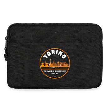 Emblème de la Skyline de Torino - Sacoche pour ordinateur portable 13 pouces - noir - Devant