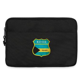 Blason du drapeau des Bahamas de Nassau - Sacoche pour ordinateur portable 13 pouces - noir - Devant