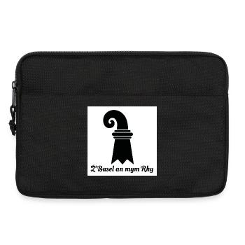Basel am Rhein - Laptoptasche 13" - Schwarz - Vorne