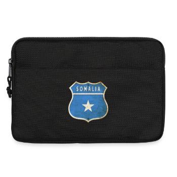 Design du drapeau des armoiries de la Somalie - Sacoche pour ordinateur portable 13 pouces - noir - Devant