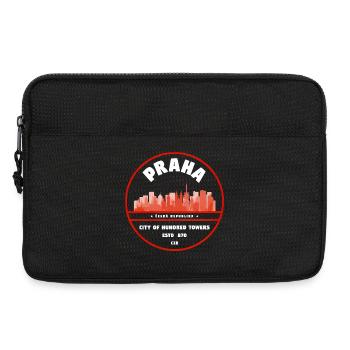 Praha Skyline Siegel - Laptoptasche 13" - Schwarz - Vorne