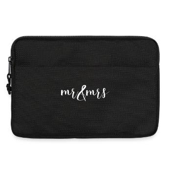 Mr and Mrs Hochzeit Design - Laptoptasche 13" - Schwarz - Vorne