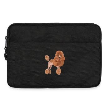 Standard Pudel Hund - Laptoptasche 13" - Schwarz - Vorne