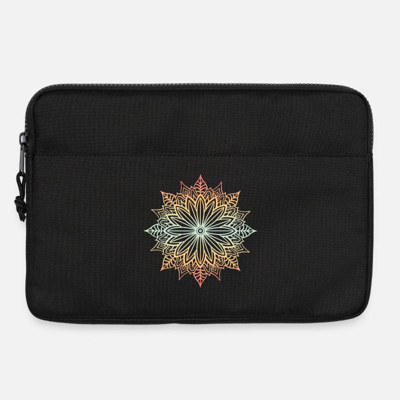 Mandala - Laptoptasche 13" - Schwarz