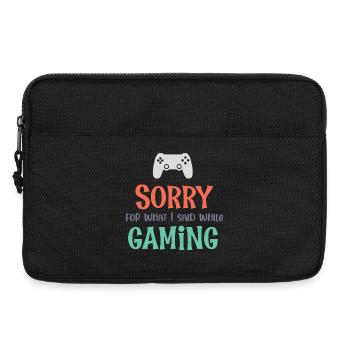 Désolé pour ce que j’ai dit en jouant - Sacoche pour ordinateur portable 13 pouces - noir - Devant