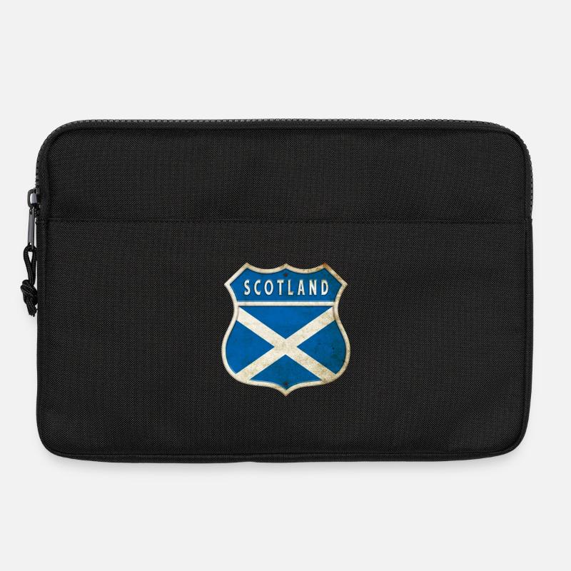 Schottland Wappen Flaggen Design - Laptoptasche 13" - Schwarz