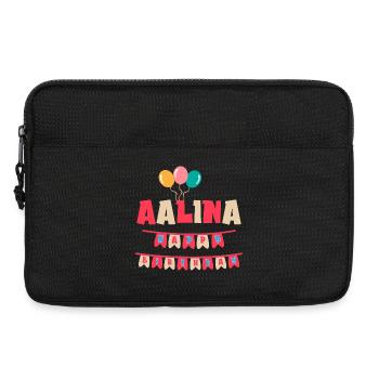 Aalina T-Shirt Happy Birthday T-Shirt - Laptoptasche 13" - Schwarz - Vorne