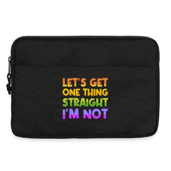 Sexualität Cool Lgbt Statement Homosexuell Stolz - Laptoptasche 13" - Schwarz - Vorne