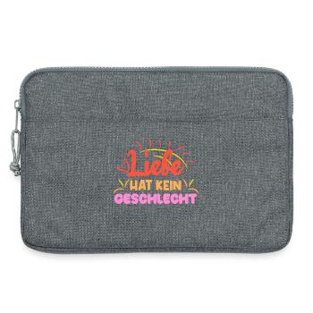 Gleichgeschlechtliche Ehe Liebe Lgbt Statement - Laptoptasche 13" - Grau meliert - Vorne