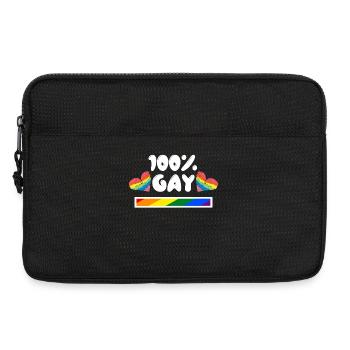 Herz Lgbt Statement Schwul Sexualität Bisexuell - Laptoptasche 13" - Schwarz - Vorne