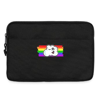 Arc-en-ciel Droits des homosexuels LGBT transgenres - Sacoche pour ordinateur portable 13 pouces - noir - Devant