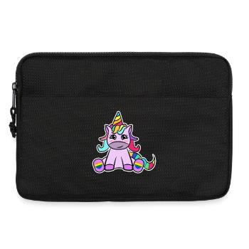 Licorne LGBT Droits de la sexualité homosexuelle - Sacoche pour ordinateur portable 13 pouces - noir - Devant